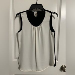 White Anne Klein Sleeveless Top